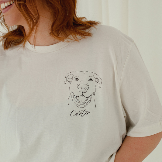 Custom Pet Portrait T-Shirt
